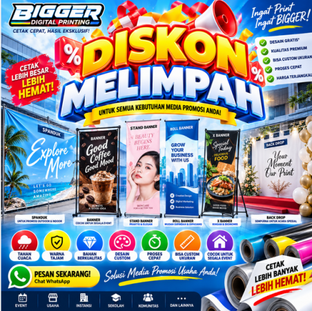 Harga mulai dari Rp. 25000 Berdasarkan ukuran P x L