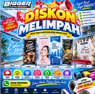 Harga mulai dari Rp. 25000 Berdasarkan ukuran P x L