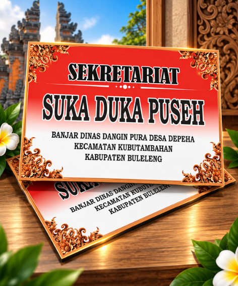 sekretariat / suka duka / kelompok , dll kilat