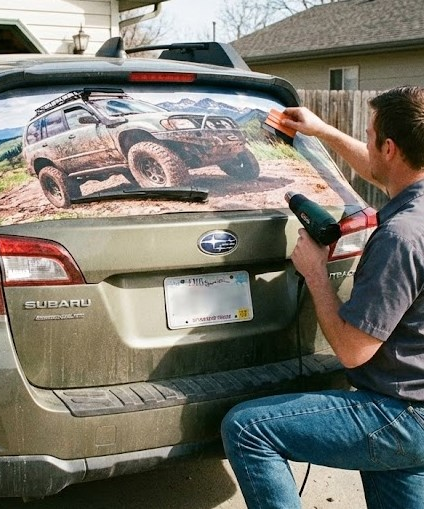 sticker mobil kaca full gambar murah di singaraja